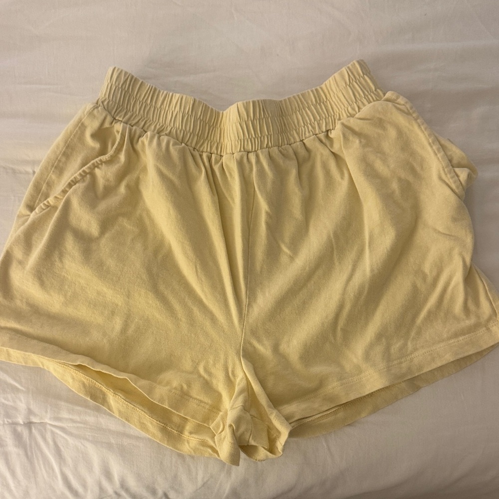 Gianni Bini Light Yellow Athletic Shorts